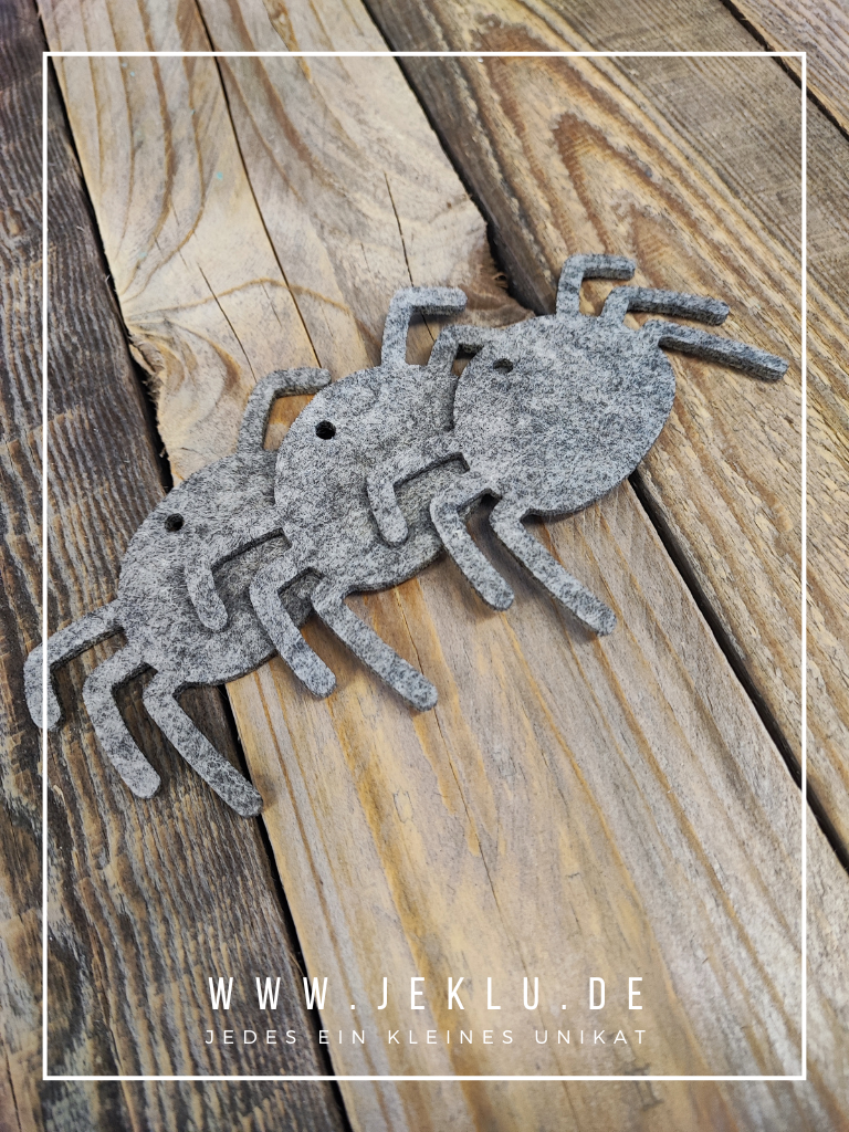 Filzrohling - Anhänger - Spinne (1 Stück)