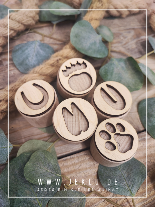 Spielen und Lernen - Knet- und Sandstempel - Tierabdrücke