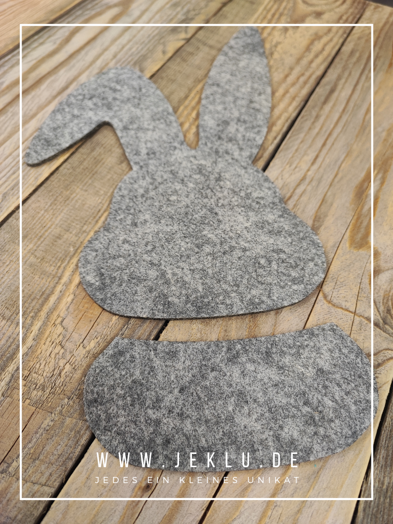 Filzrohling - Geschenktasche - Hase klein (1 Stück)