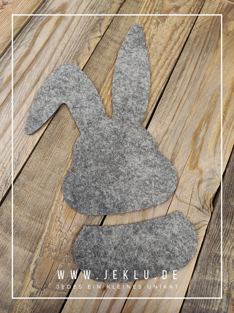 Filzrohling - Geschenktasche - Hase klein (1 Stück)