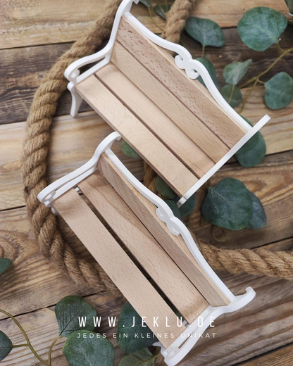 Dekorative Klötzchenbank