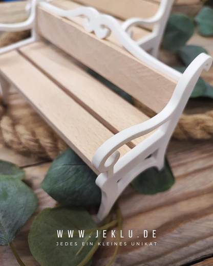 Dekorative Klötzchenbank