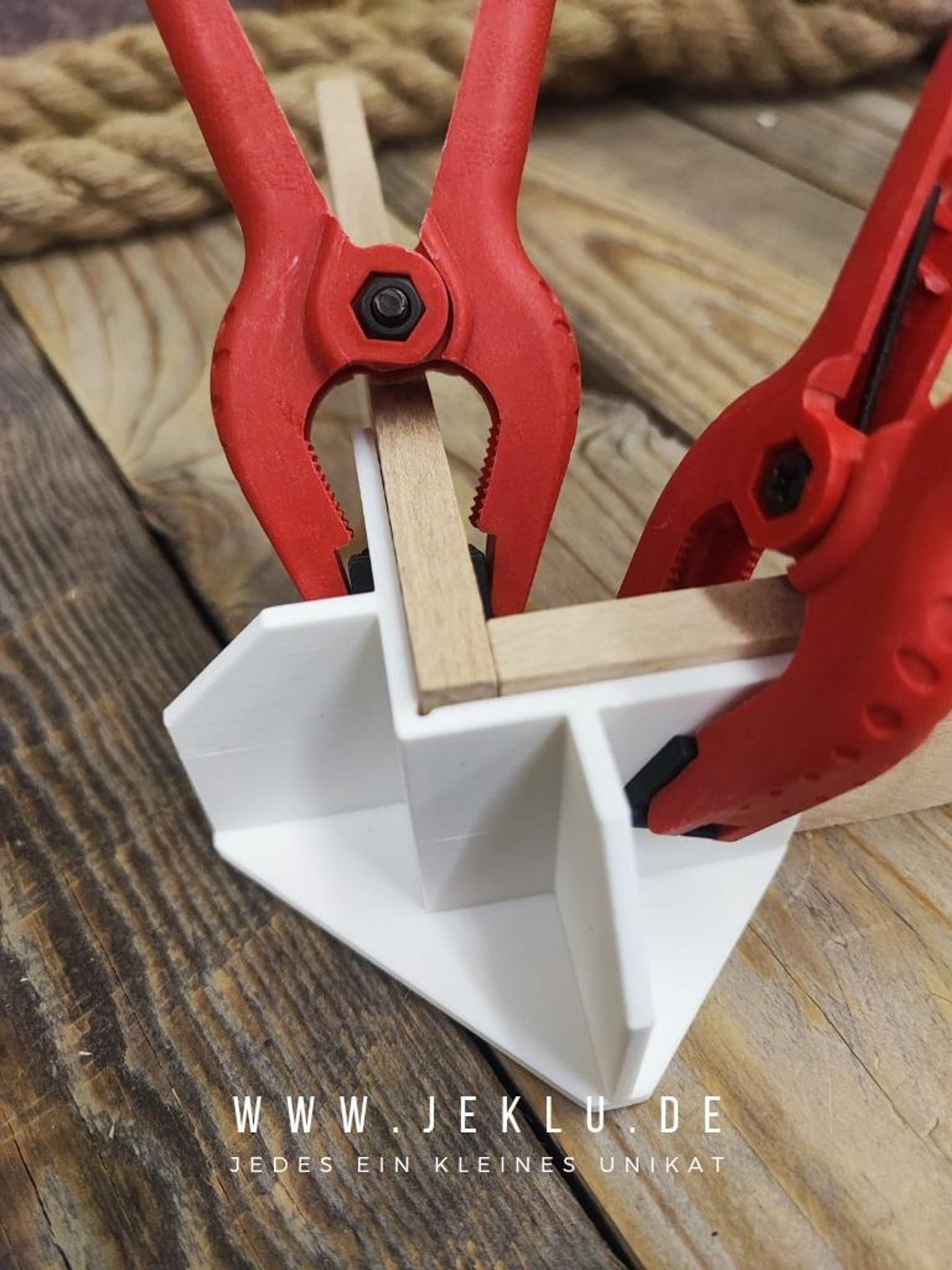Verleimhilfe für Klötzchen