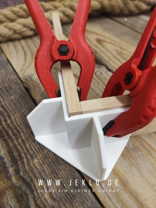 Verleimhilfe für Klötzchen